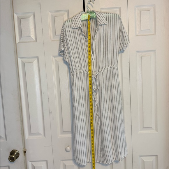a new day White and Gray Striped‎ Midi Dress - Picture 2 of 11